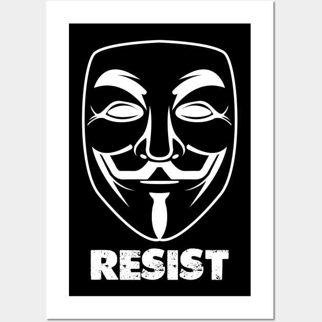 Anonymous Resist Wall Art by NeilGlover